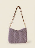 Colorful Woven Straw Shoulder Bag