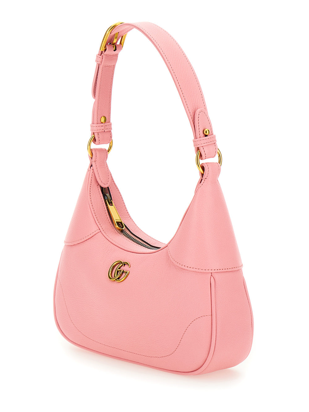 Gucci Women 'Aphrodite Small' Pink Shoulder Bag In Leather Woman
