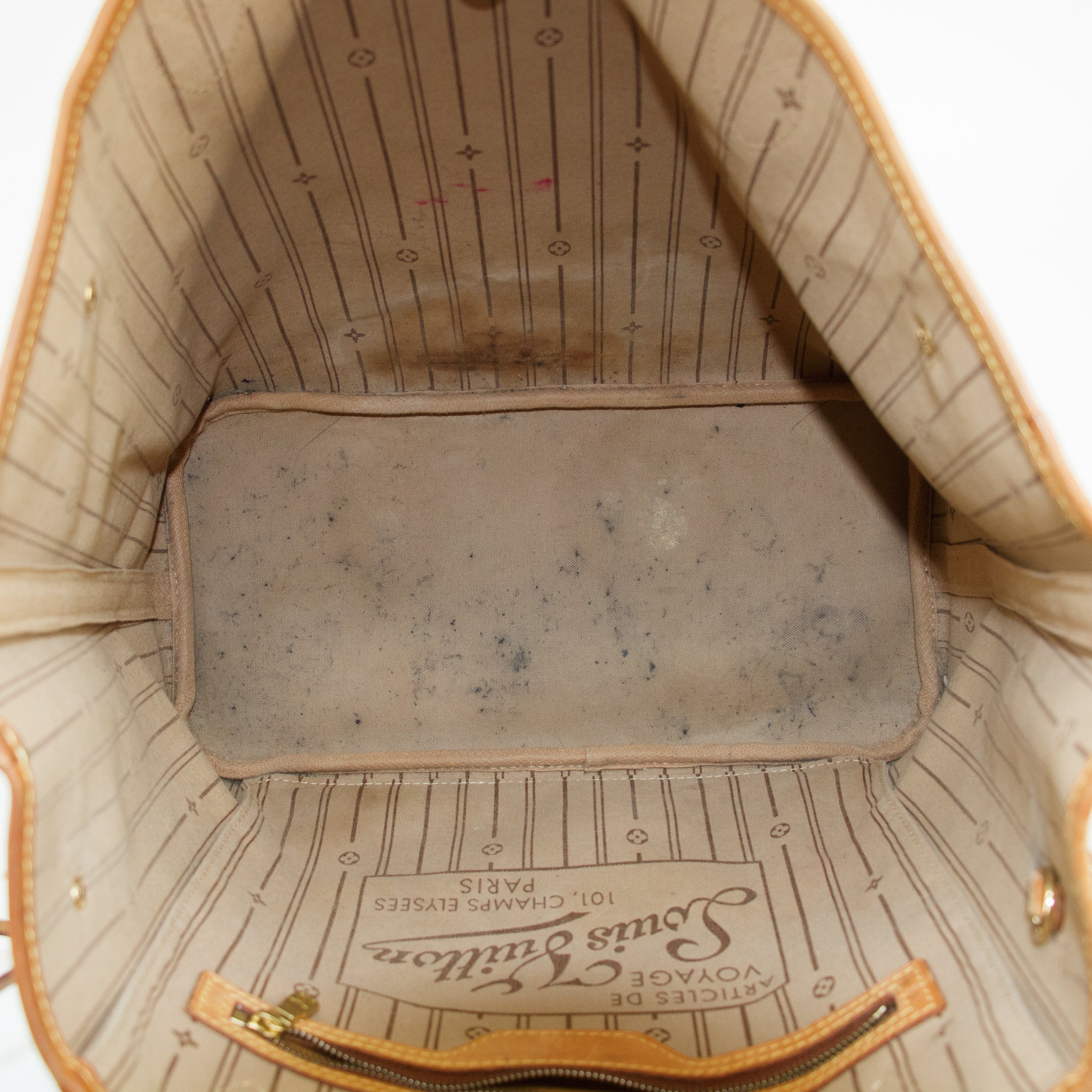 Louis Vuitton Monogram Canvas Brown Neverfull MM Shoulder Bag #3337