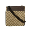 Gucci GG Canvas Flat Beige x Brown Messenger Bag #3553