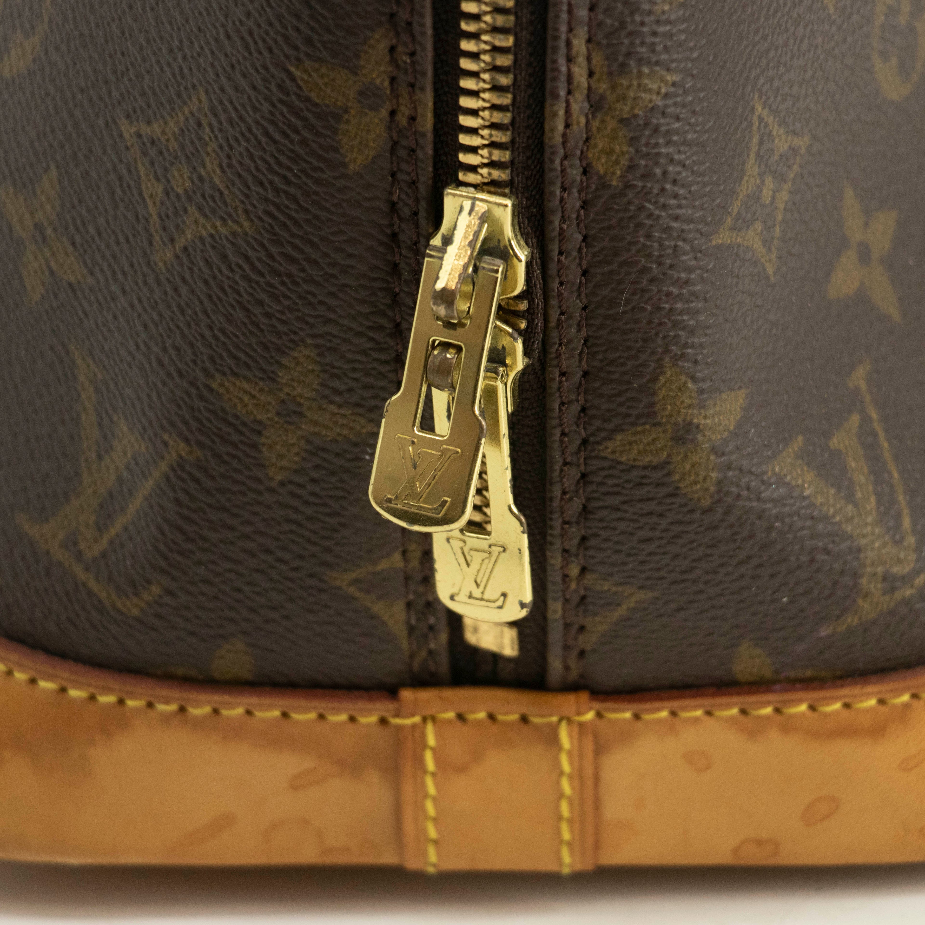 Louis Vuitton Monogram Canvas Brown Alma PM Tote Bag #3987