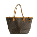 Louis Vuitton Monogram Canvas Brown Neverfull MM Shoulder Bag #3990