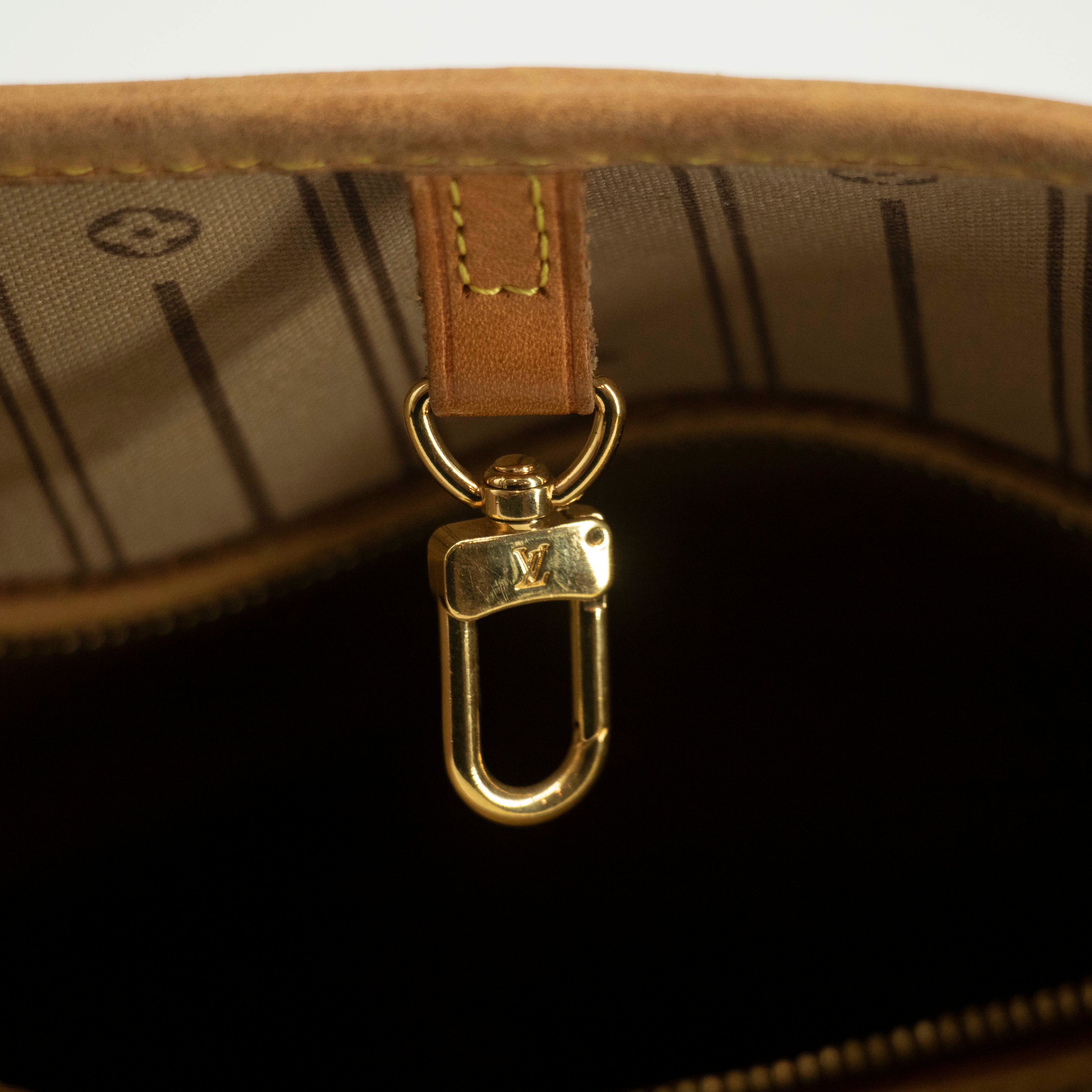 Louis Vuitton Monogram Canvas Brown Neverfull MM Shoulder Bag #3990
