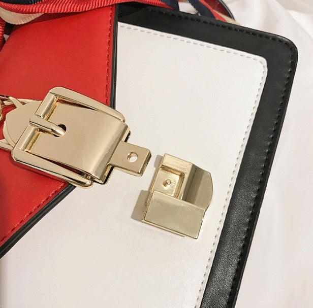 Fashion chain lock bag See size chart under “more details”