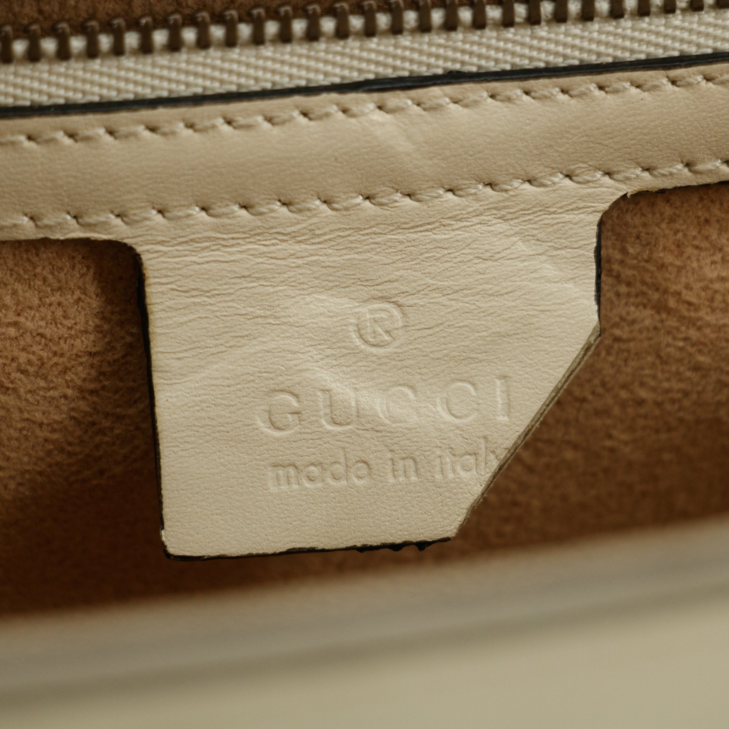 Gucci Black x Ivory Queen Margaret Leather Shoulder Bag #4622