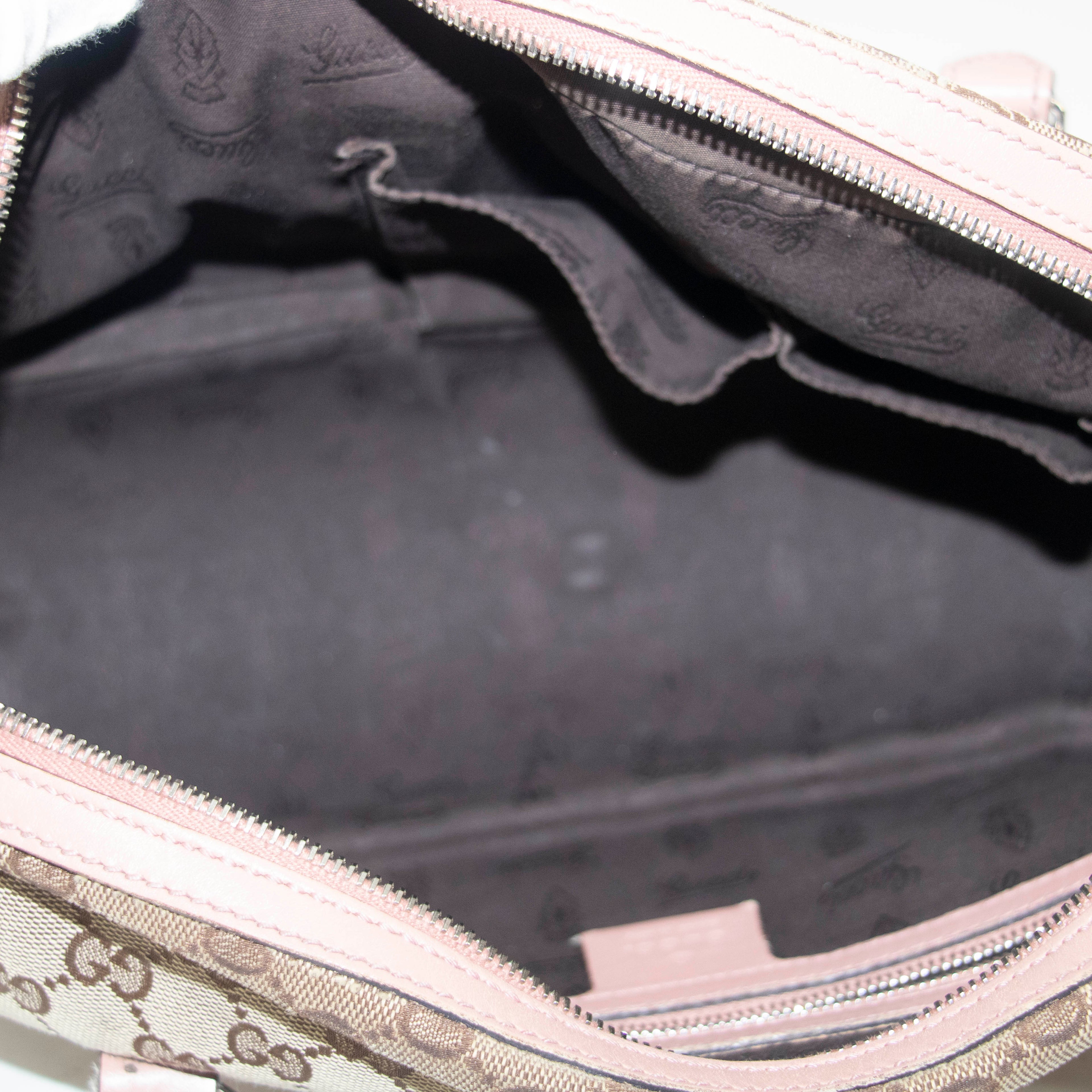 Gucci GG Canvas Beige Twins Boston Shoulder Bag #4694
