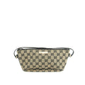 Gucci GG Canvas Black Beige x Black Pochette Bag #4695