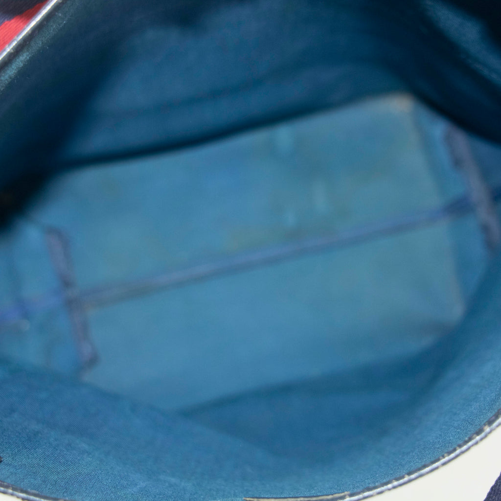 Gucci Navy GG Canvas Coated Vintage Tote Bag #4705