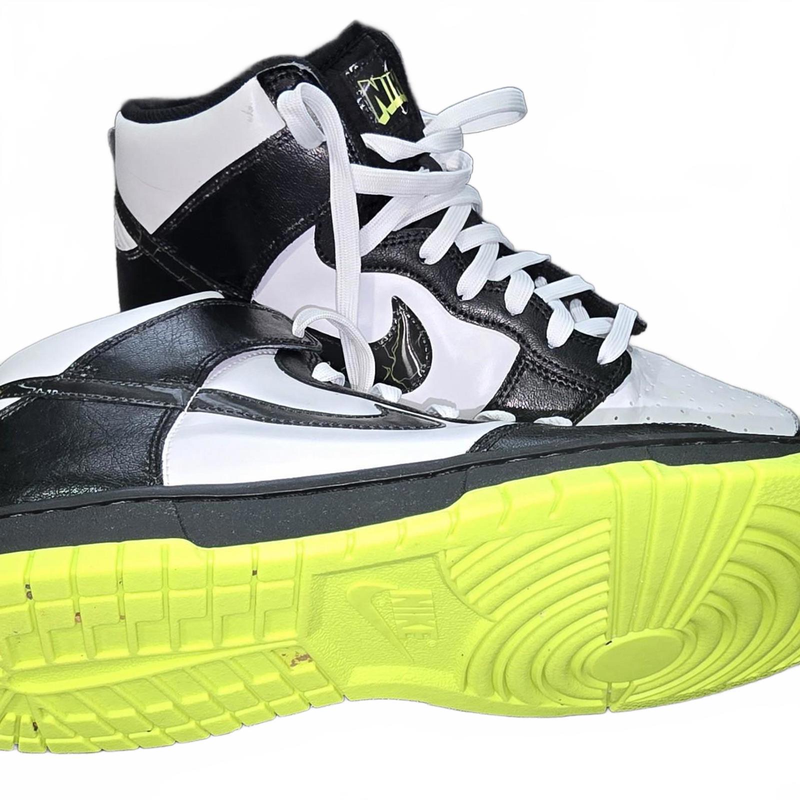Nike Dunk High Black White Volt mens Size 11.5