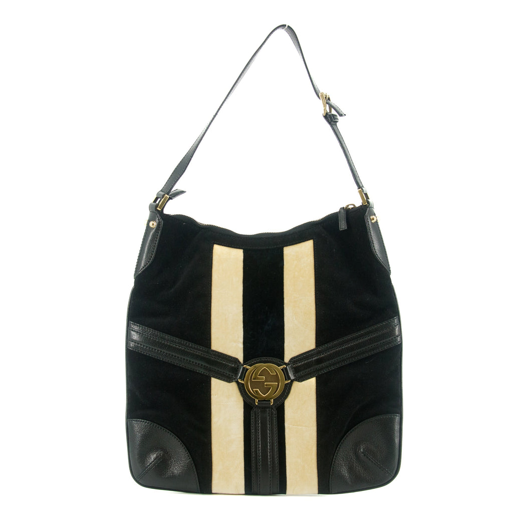 Gucci Cloth GG One Shoulder Bag Black  #6137
