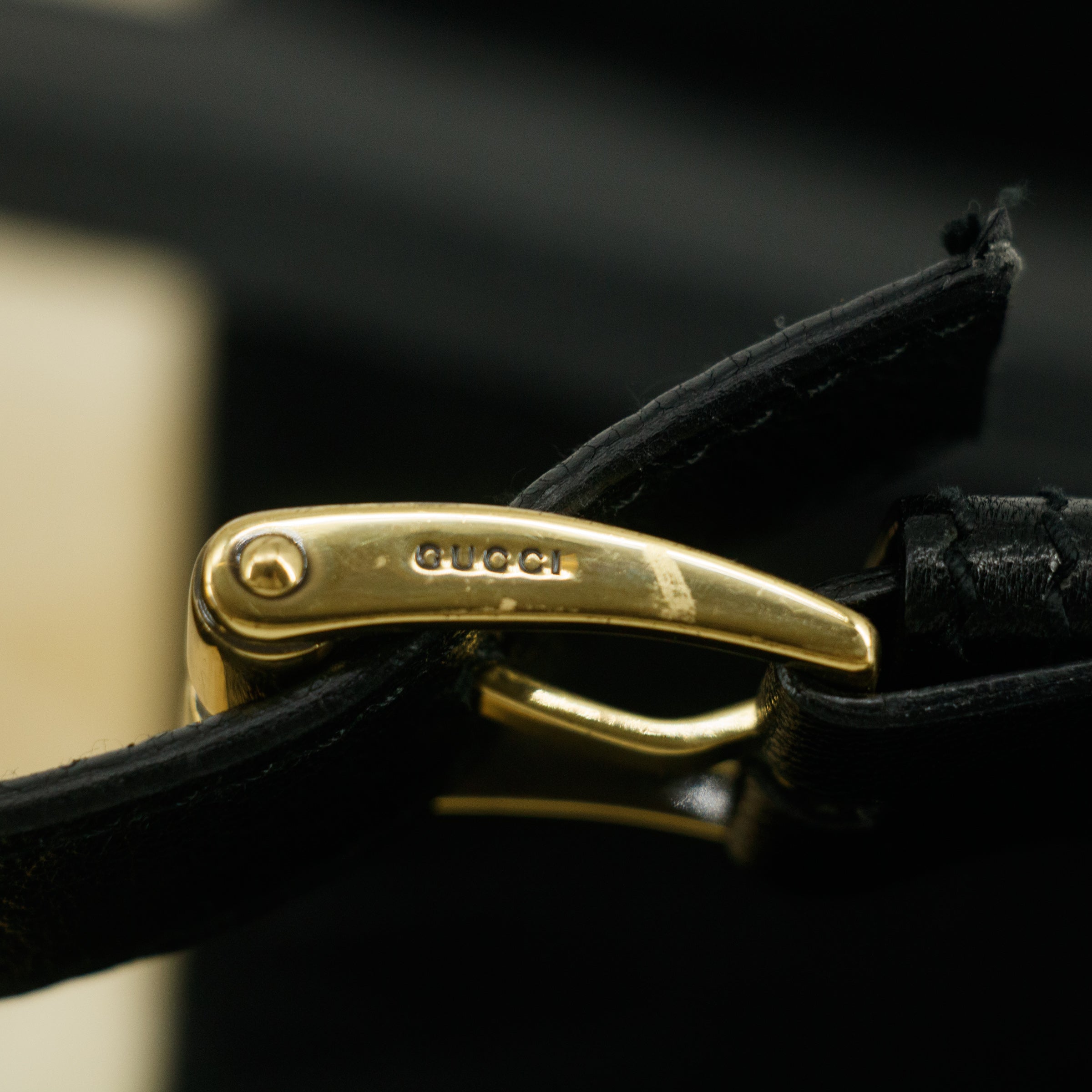 Gucci Cloth GG One Shoulder Bag Black  #6137