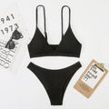 Split Wave Pattern Ladies Bikini Mesh Three Piece Set Women High Waist String Floral Printed 2 Piece Bathing Suits Solid Color Bikinis Sets Bathing Suit Female Beachwear