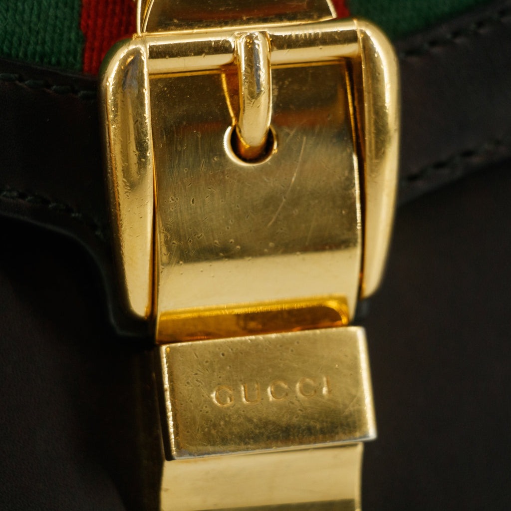 Gucci Black Sherry Line Leather Shoulder Bag #7685
