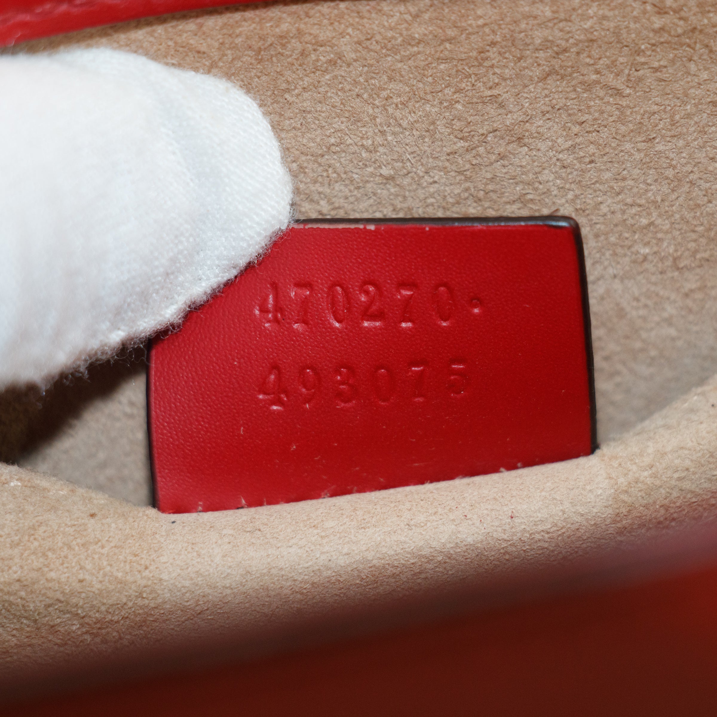 Gucci Red Sylvie Sherry Line Leather Shoulder Bag #8504