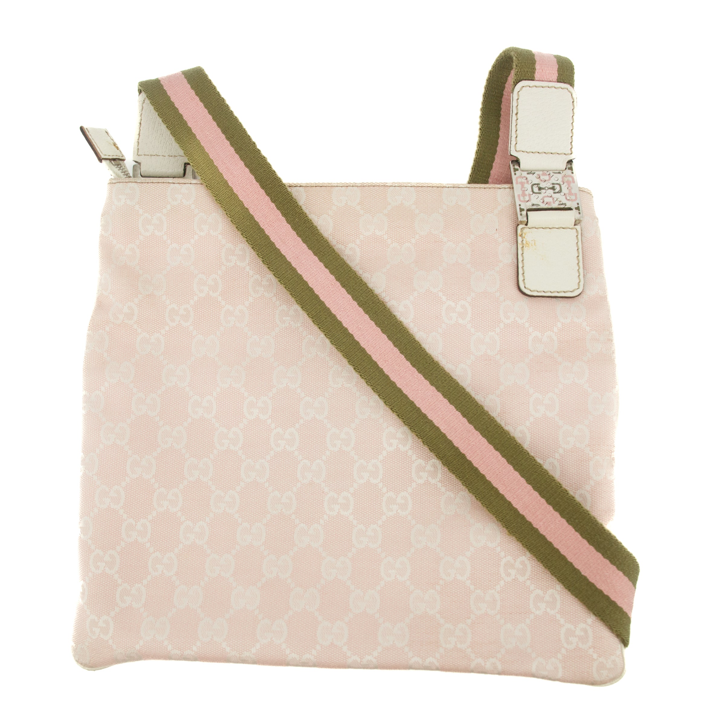 Gucci GG Canvas Pink Shoulder Bag #9399