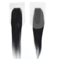 Straight Top Lace Closure | Middle Part Transparent Swiss Lace 100% Human Hair (180% Density)