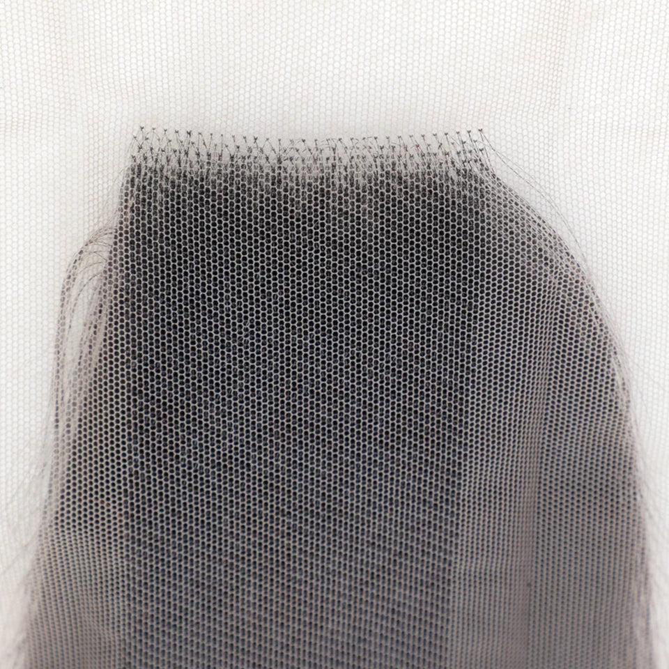 Straight Top Lace Closure | Middle Part Transparent Swiss Lace 100% Human Hair (180% Density)