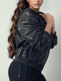 Leather Bomber Jacket