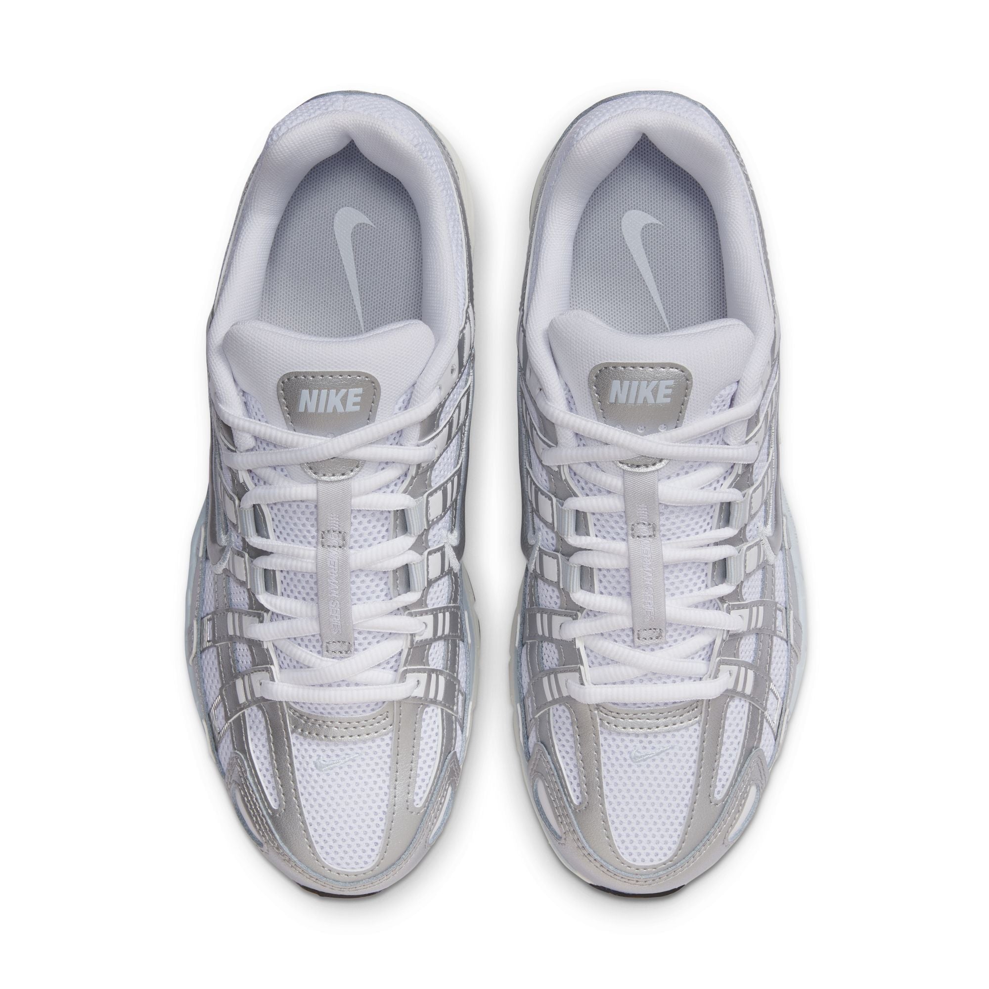 Nike Womens P-6000 - White/Metallic Silver