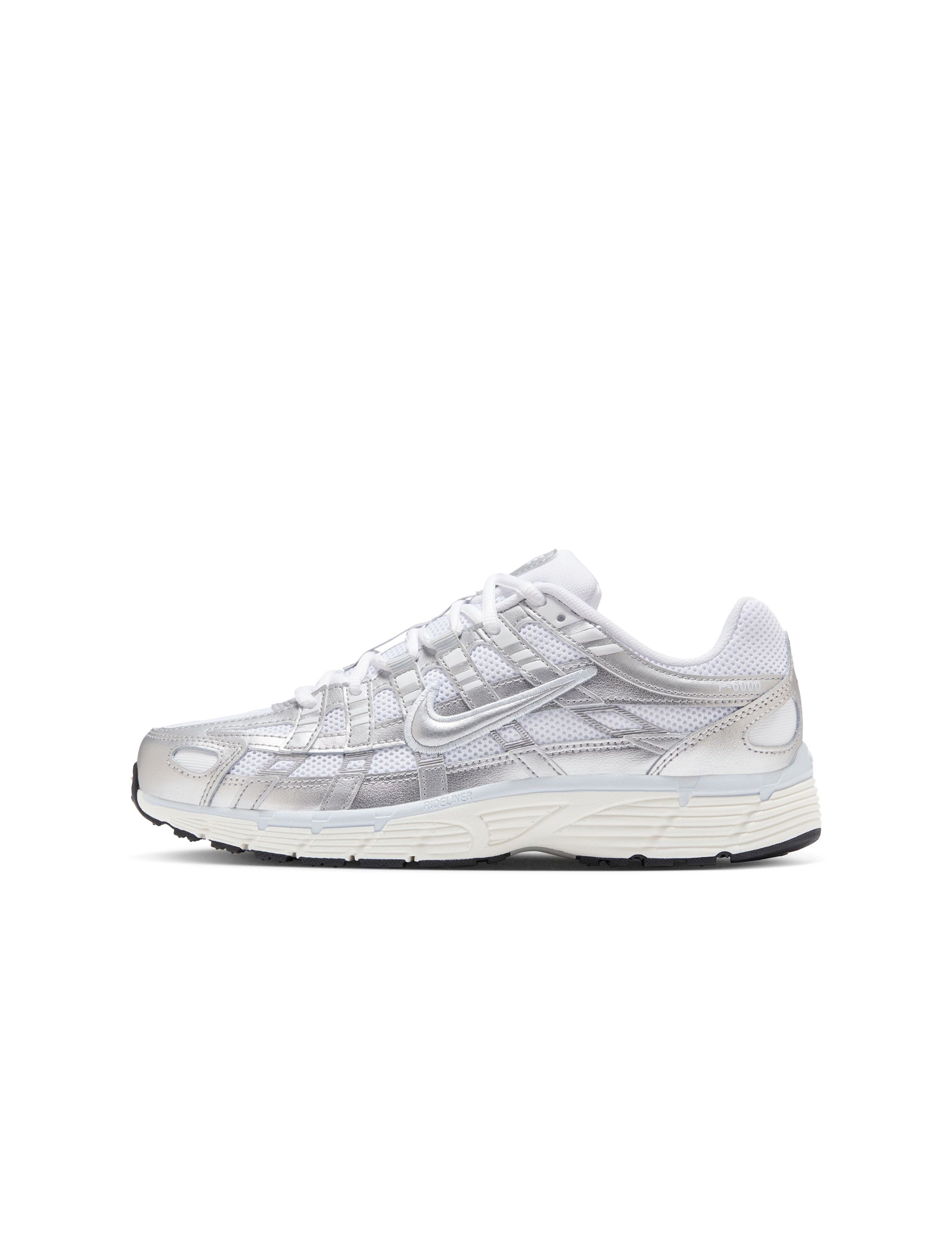 Nike Womens P-6000 - White/Metallic Silver