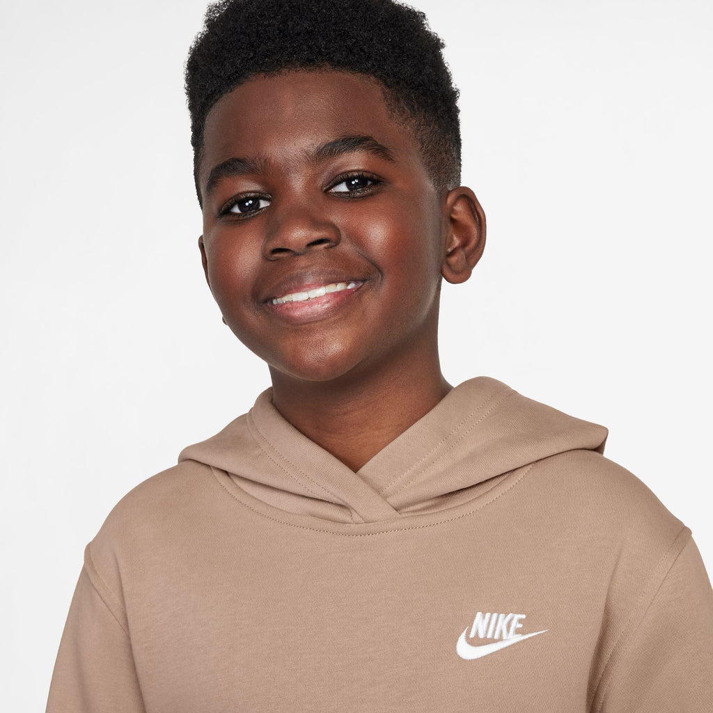 Nike Big Kids Sportswear Club Fleece Hoodie - Hemp