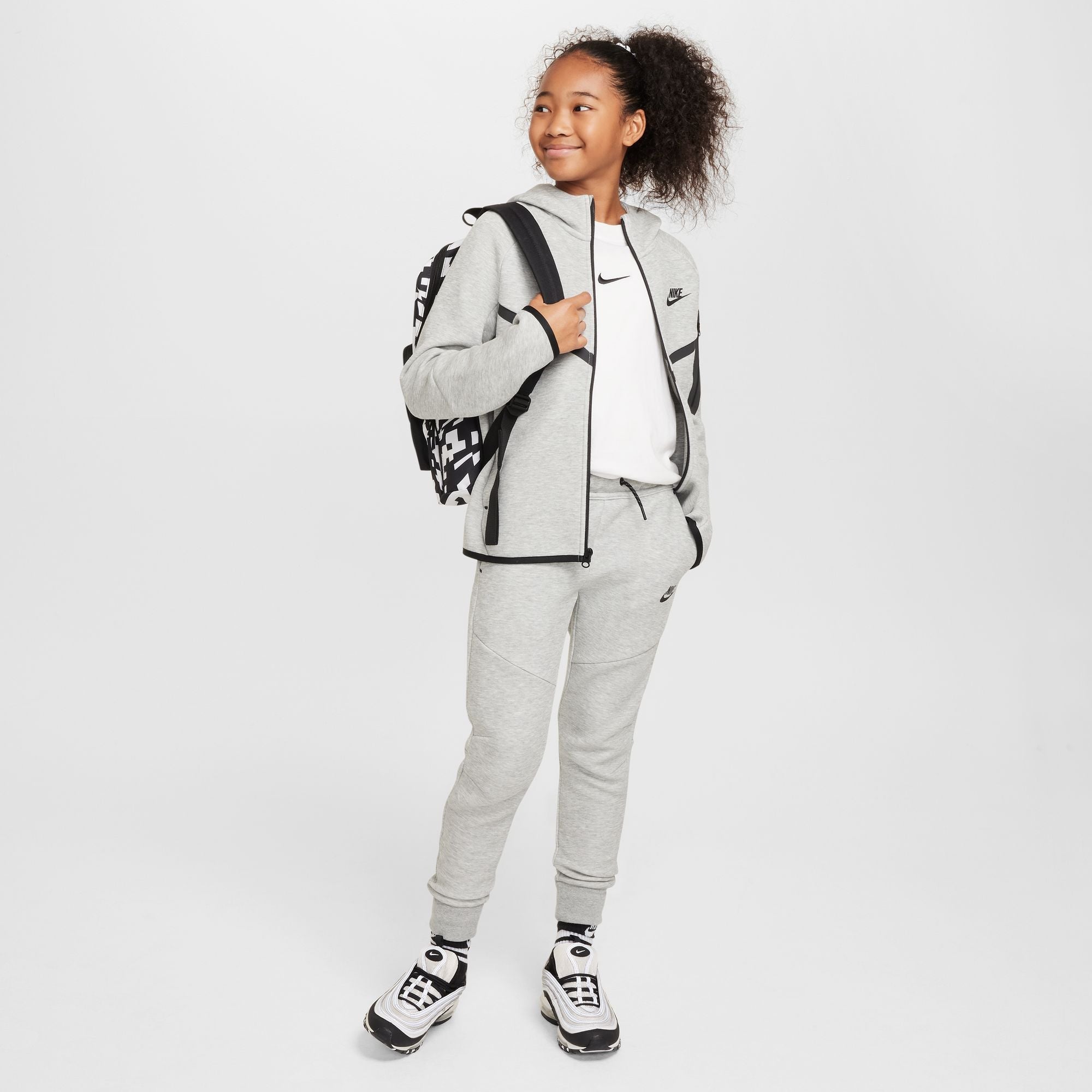Nike Big Kids Sportswear Tech Fleece Joggers - Heather Grey