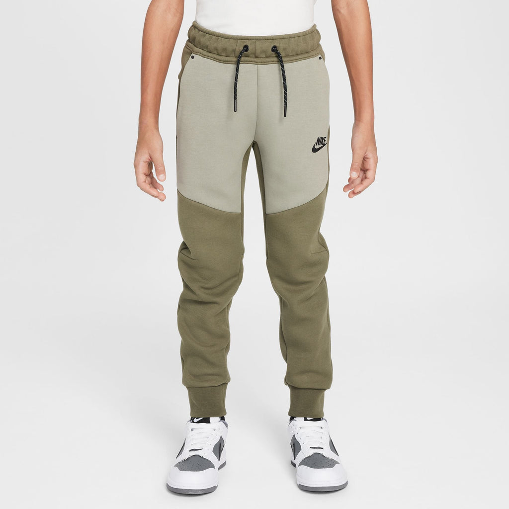 Nike Big Kids Tech Fleece Joggers - Medium Olive