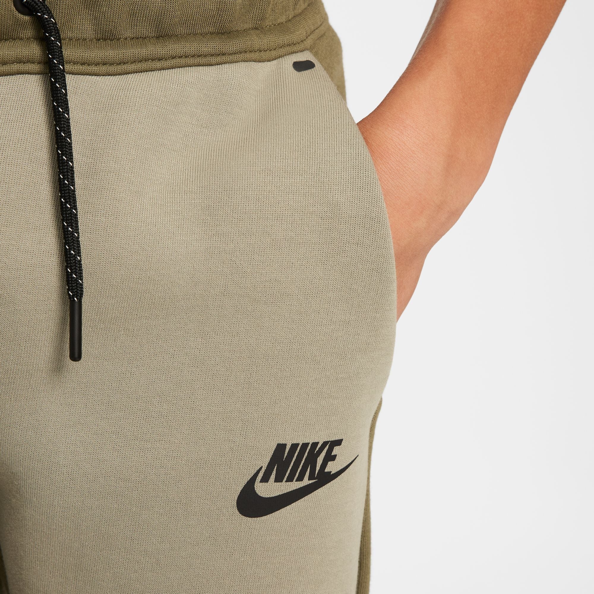 Nike Big Kids Tech Fleece Joggers - Medium Olive