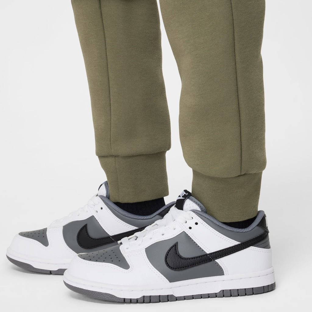 Nike Big Kids Tech Fleece Joggers - Medium Olive