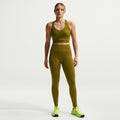 Nike Womens Pro Seamless High-Waisted Leggings - Olive Flak