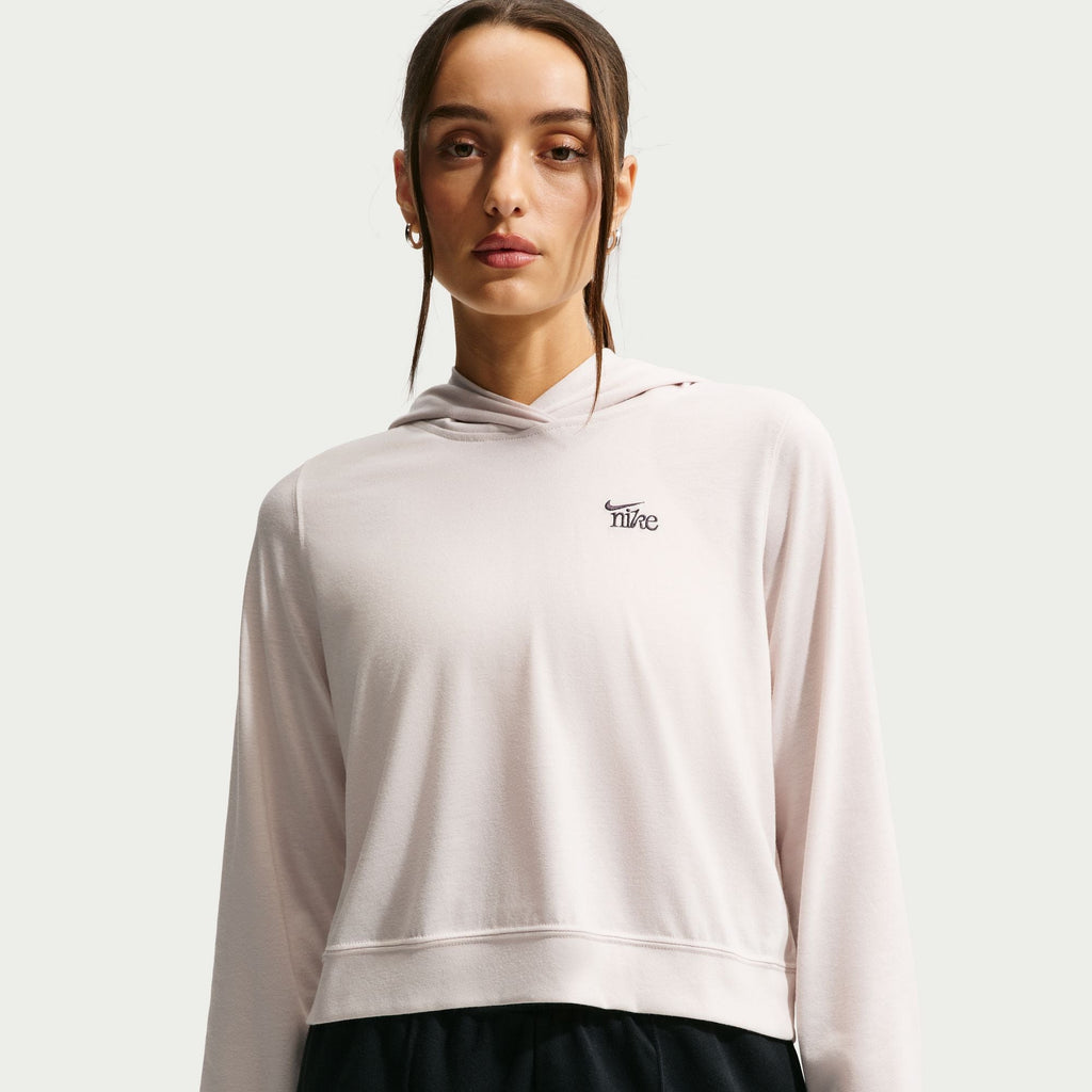 Nike Womens Sportswear Chill Knit Lightweight Hoodie - Light Orewood Brown