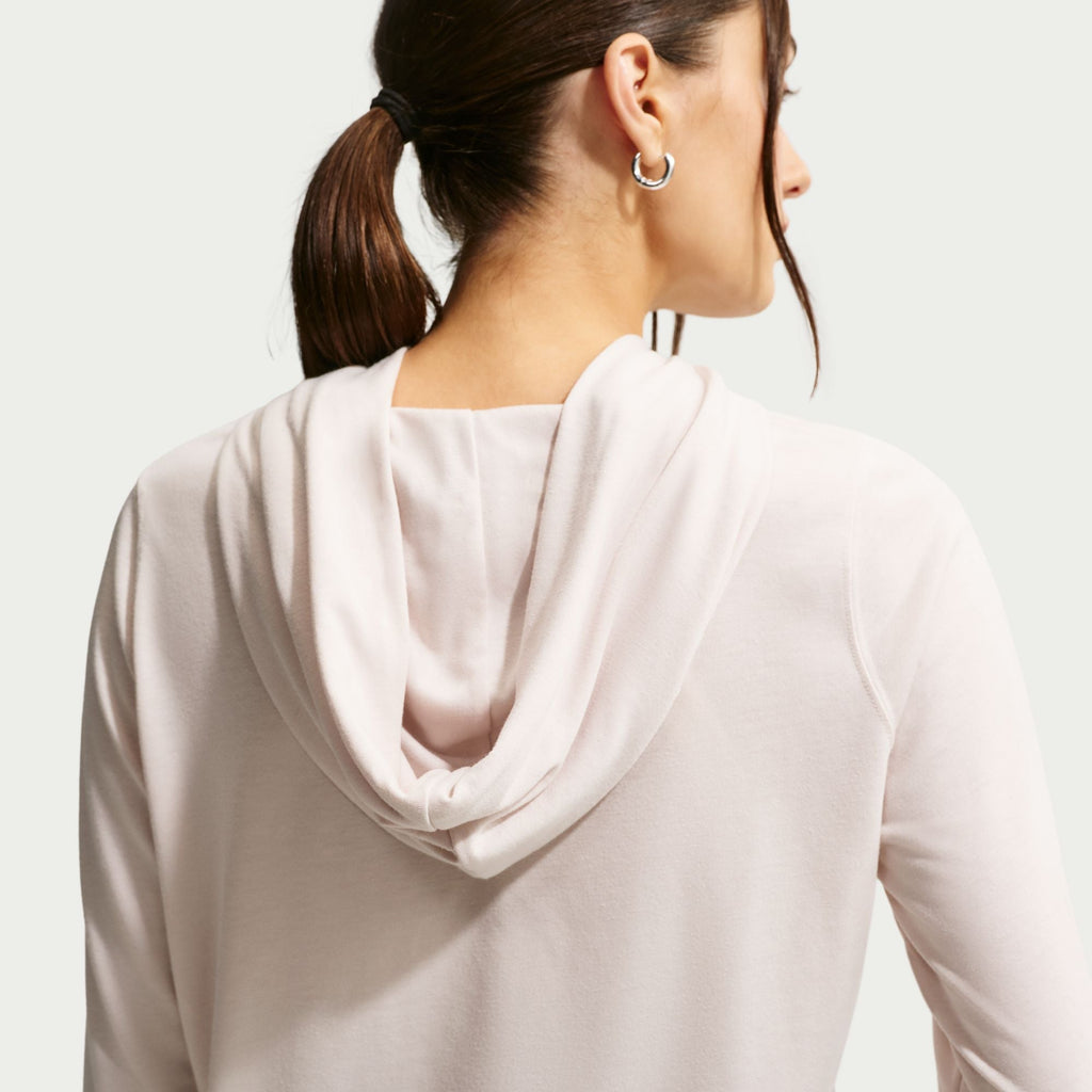 Nike Womens Sportswear Chill Knit Lightweight Hoodie - Light Orewood Brown