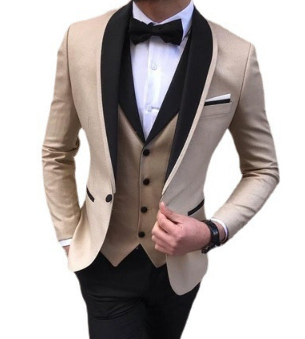 3 Piece Suit Slim Fit Formal Wedding Suits Men's