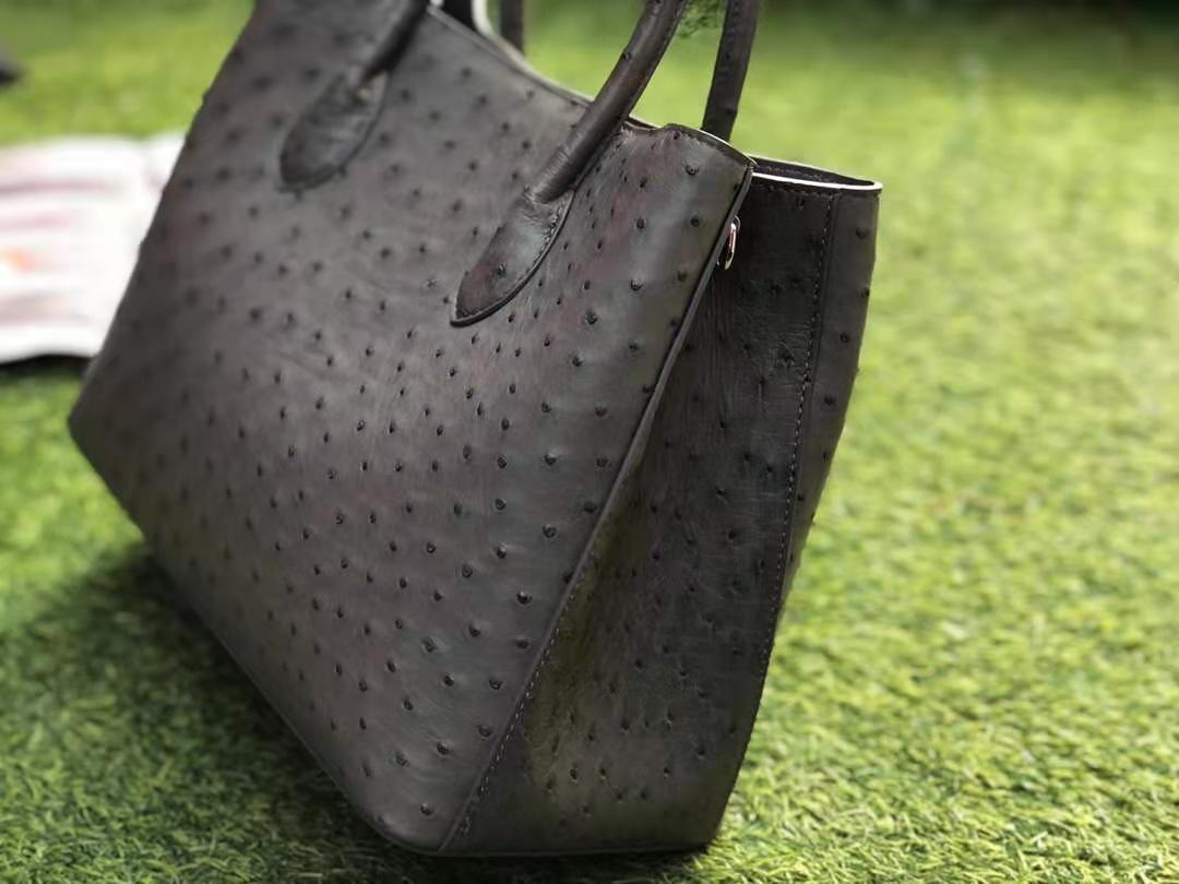 DON JOHN Ostrich Leather Bag Women's