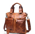 Crazy Horse Handbag Leather Shoulder Messenger Bag Unisex