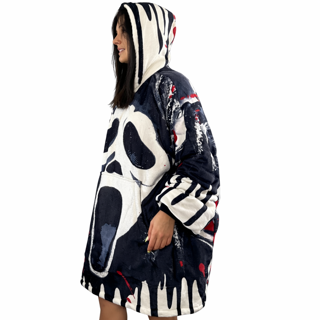 Ghost Face  Blanket Hoodie