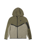 Nike Big Kids Sportswear Tech Fleece Jacket - Medium Olive