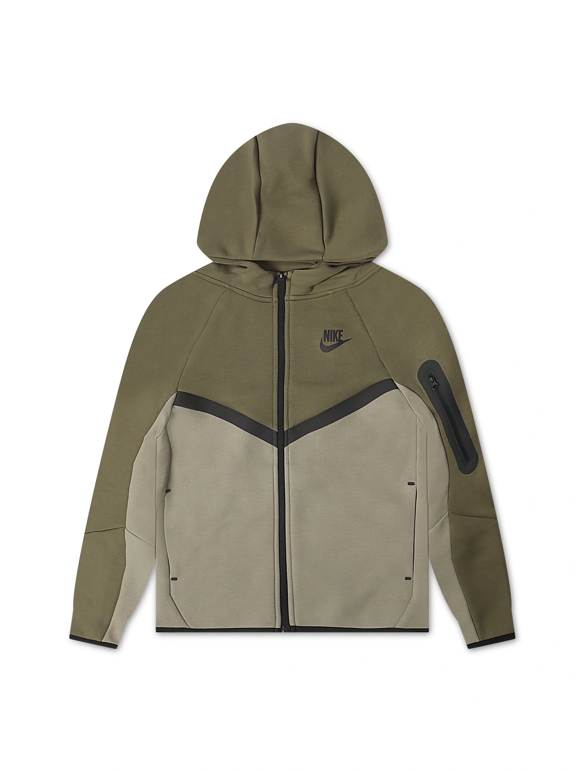 Nike Big Kids Sportswear Tech Fleece Jacket - Medium Olive