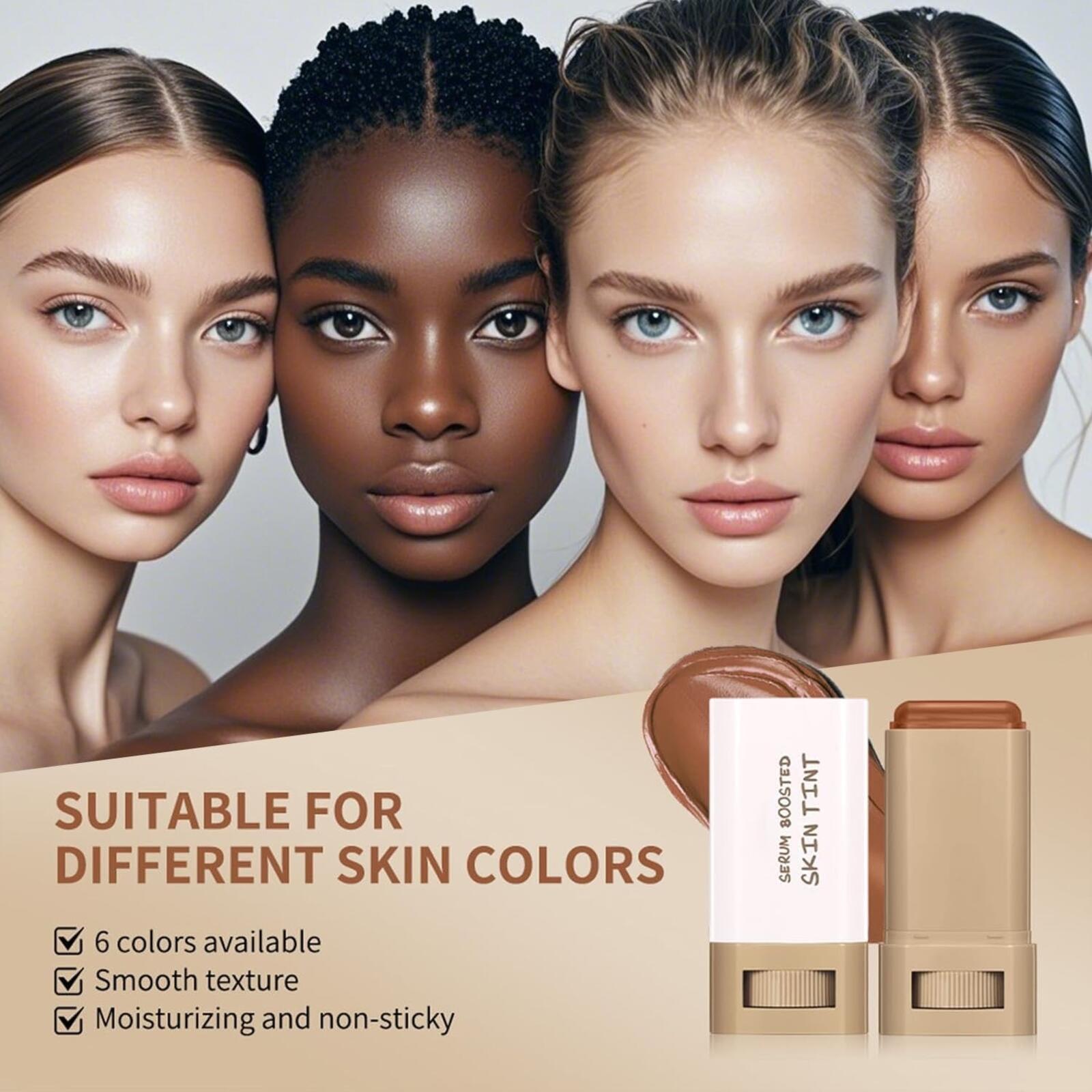 Skin Tint Beauty Balm Solid Tinted Moisturizing Serum Shade #5 Medium 18g
