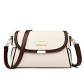 Solid Color High-Quality Leather Small Shoulder Bags | New Messenger Bags with Strap & Designer Crossbody Bag (Sac à Main)