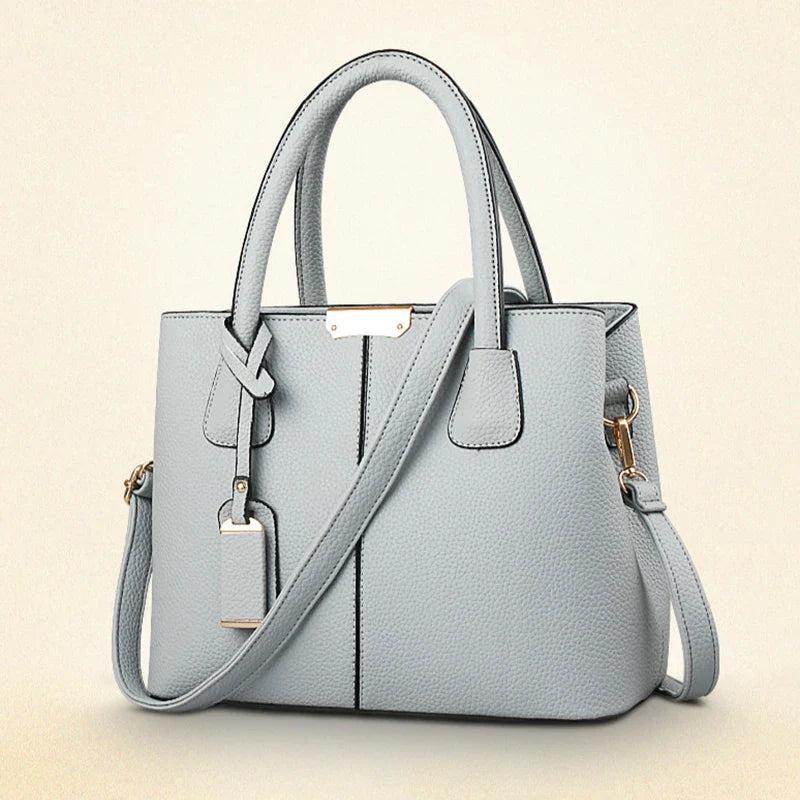 Ladies Large Tote Bag | New Fashion Women's PU Leather Square Shoulder & Crossbody Handbag (Bolsas Femininas Sac)