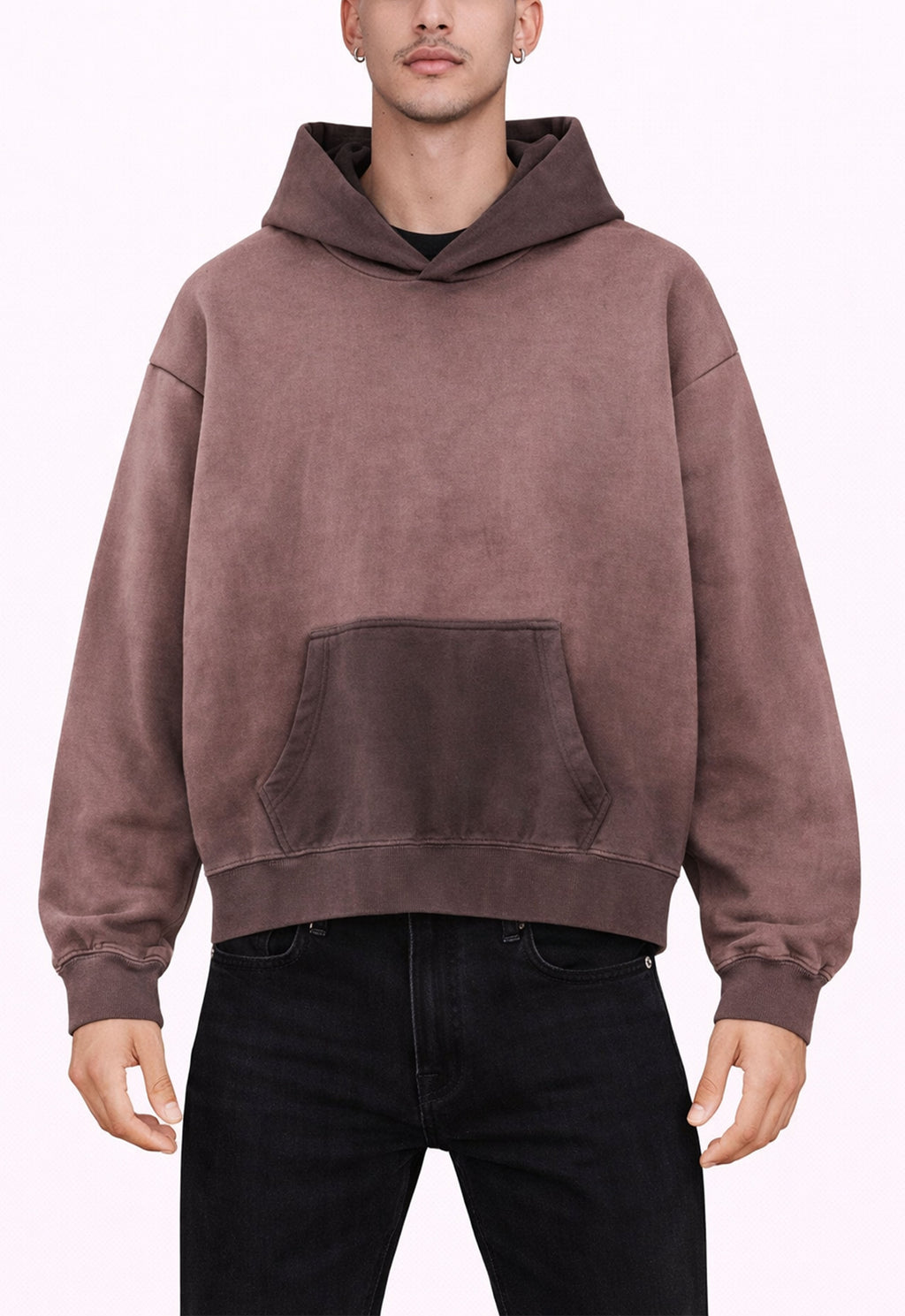 BROWN SUNFADE HOODIE