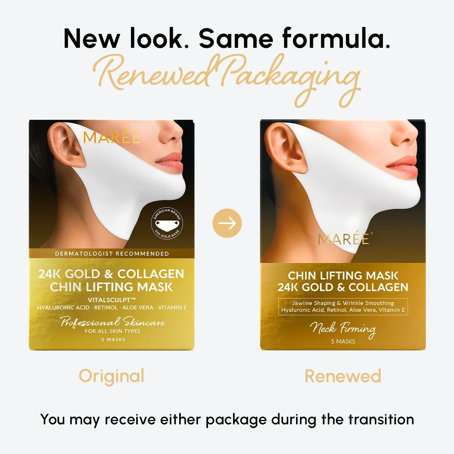 24K Gold Chin & Jawline Lifting Mask