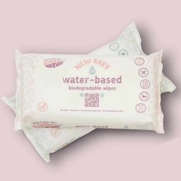Kinder by Nature 100% Biodegradable Water-Based Baby Wipes - 672 Count (12 packs of 56 wipes)