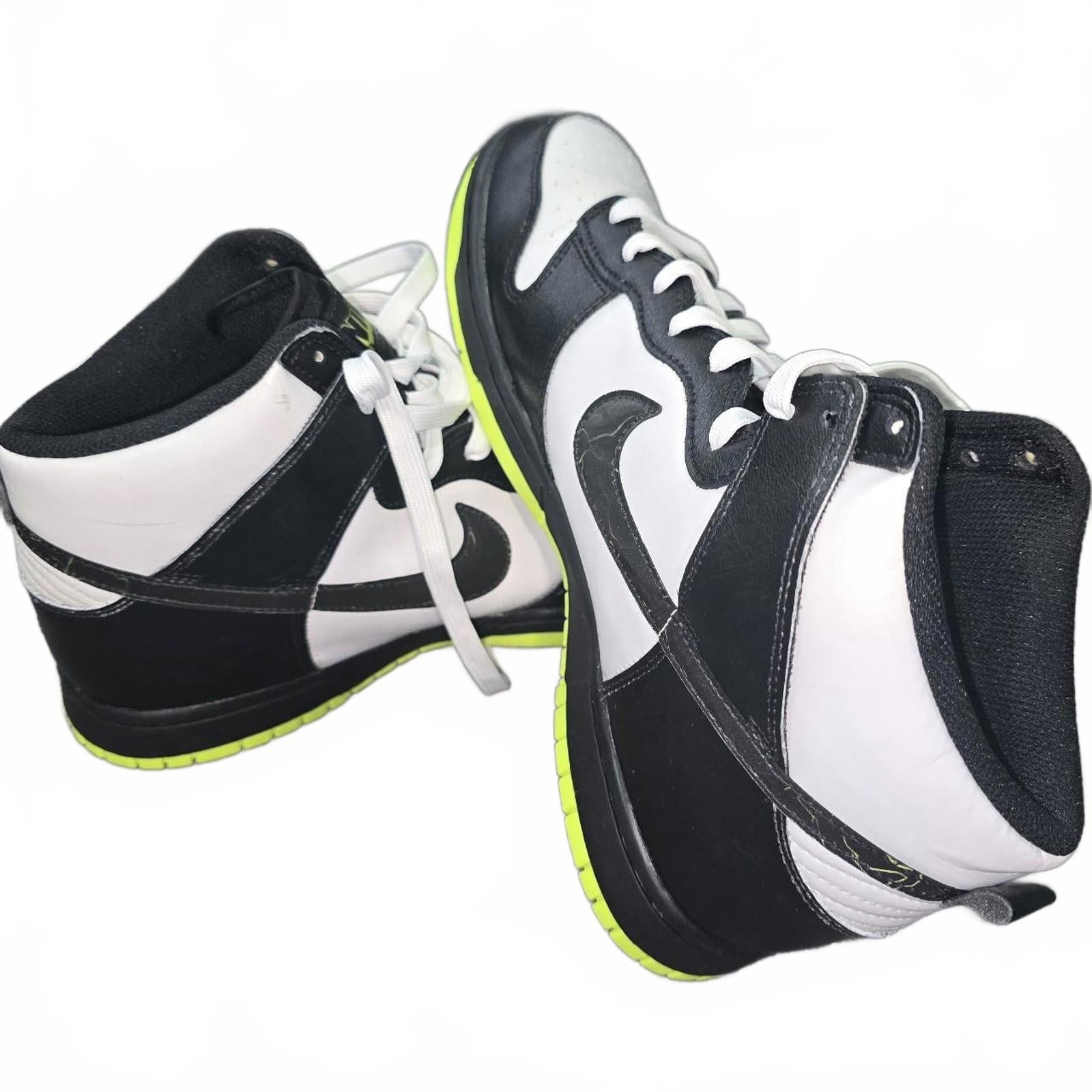 Nike Dunk High Black White Volt mens Size 11.5