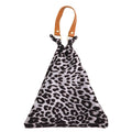 Collins Leopard Print Triangle Top Handle Shoulder Handbag