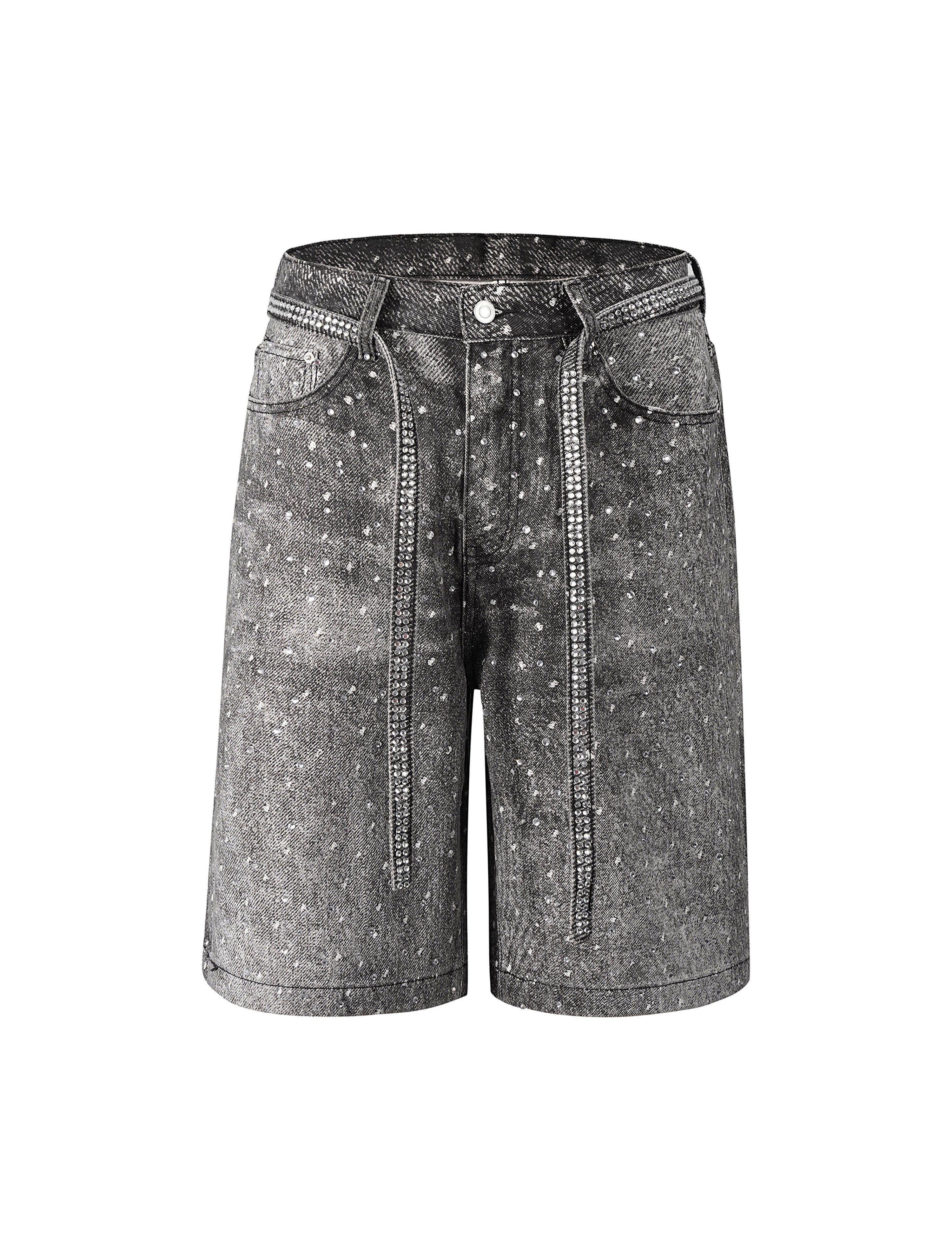 NOIR RHINESTONE SHORTS