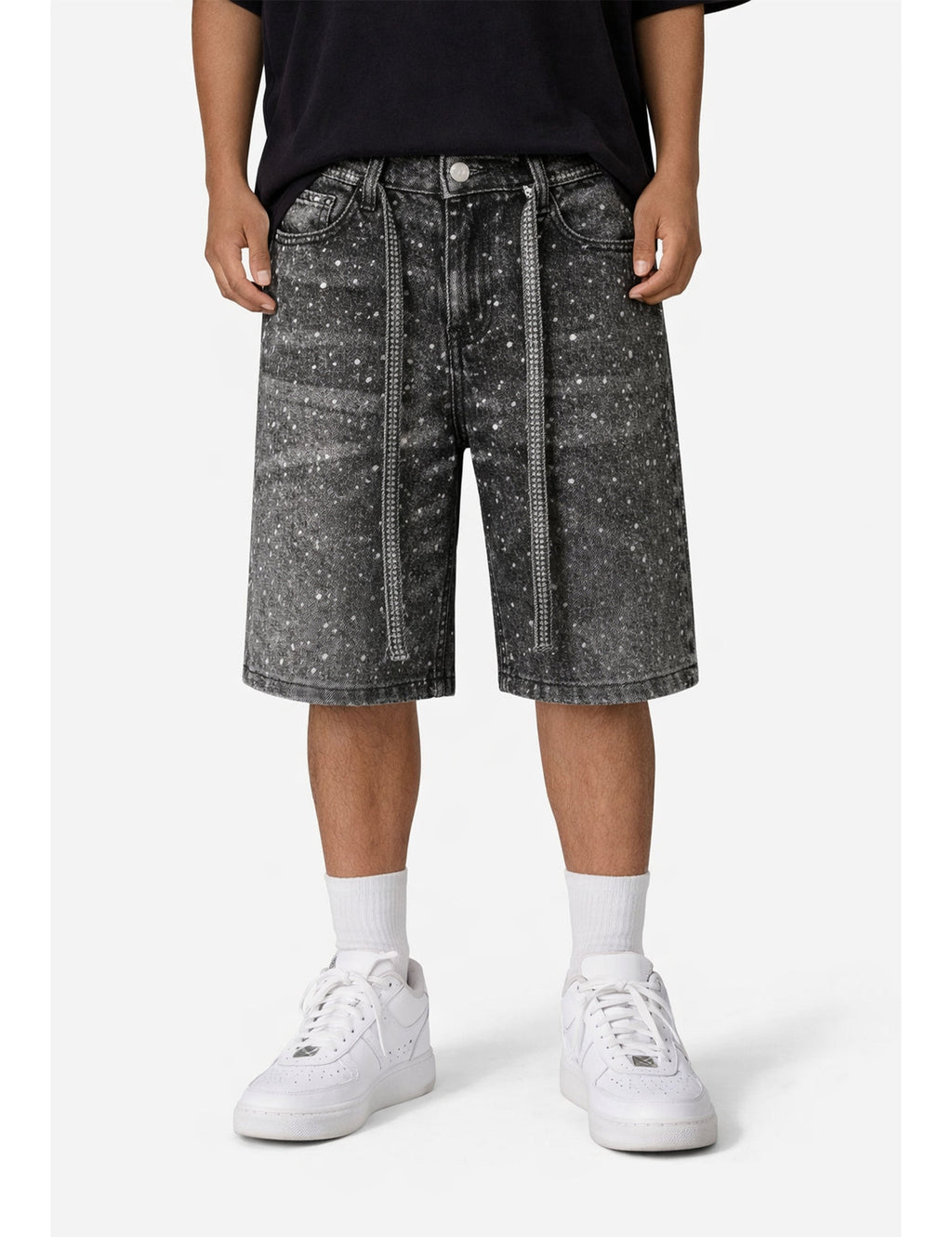NOIR RHINESTONE SHORTS