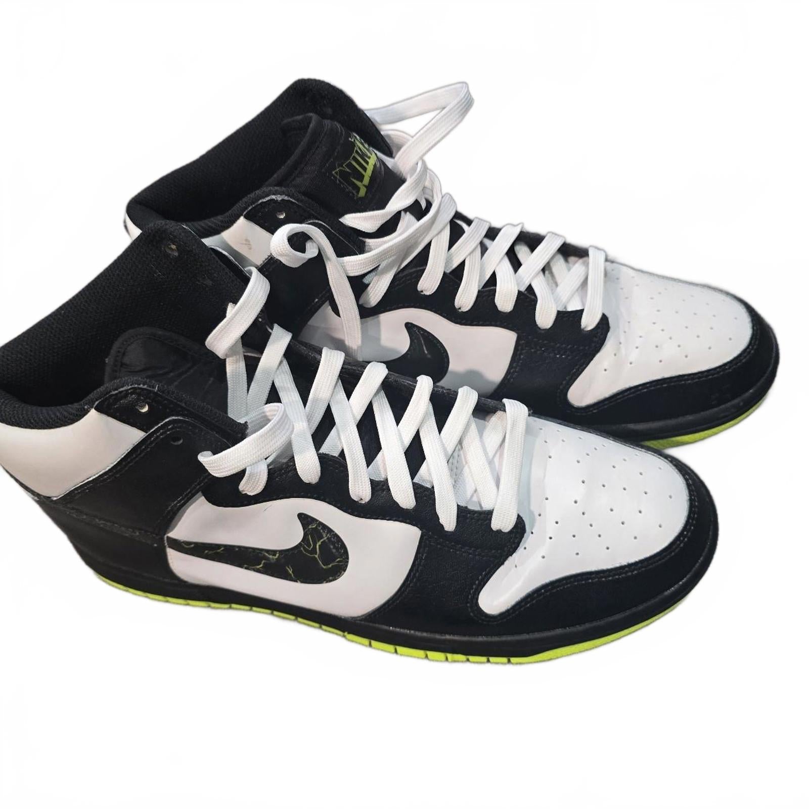 Nike Dunk High Black White Volt mens Size 11.5