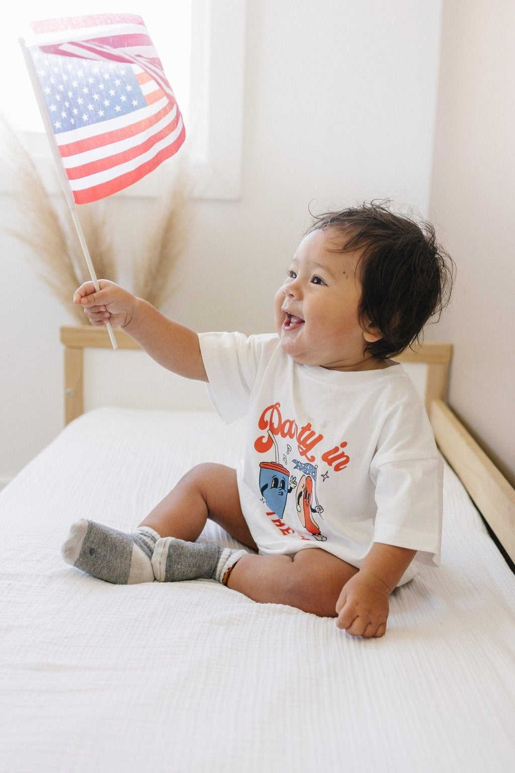 Party in the USA Graphic Tee or T-Shirt Romper